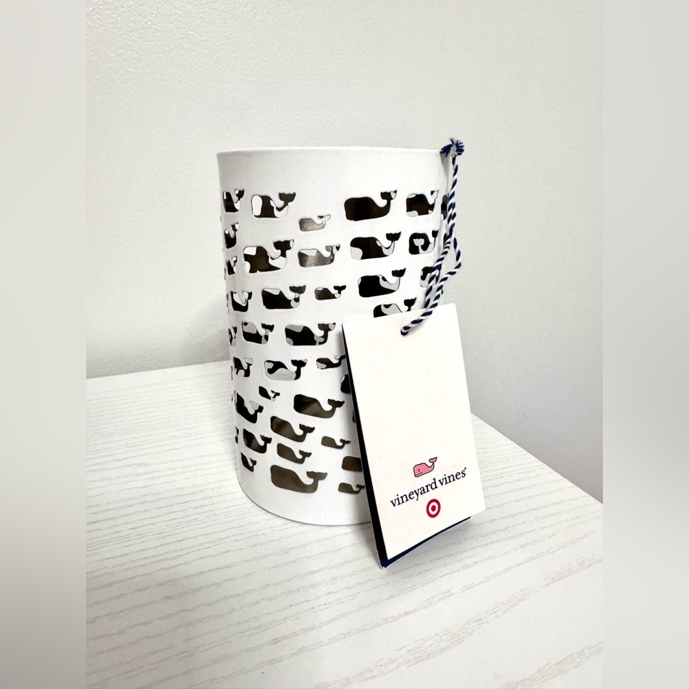 Vineyard Vines for Target White Lantern with Whale Logo